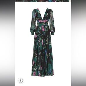 Badgley Mischka Pleated Gown $915 MSRP